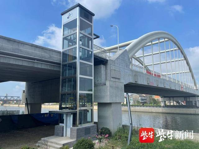 主航道公路大桥加装电梯，丹金溧漕河常州溧阳段别桥大桥上有电梯了
